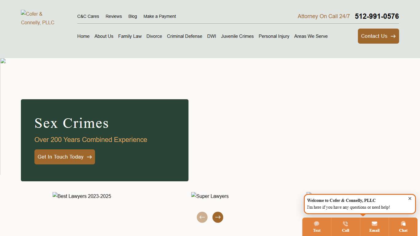 William County Sex Crime Lawyers | Cofer & Connelly, PLLC