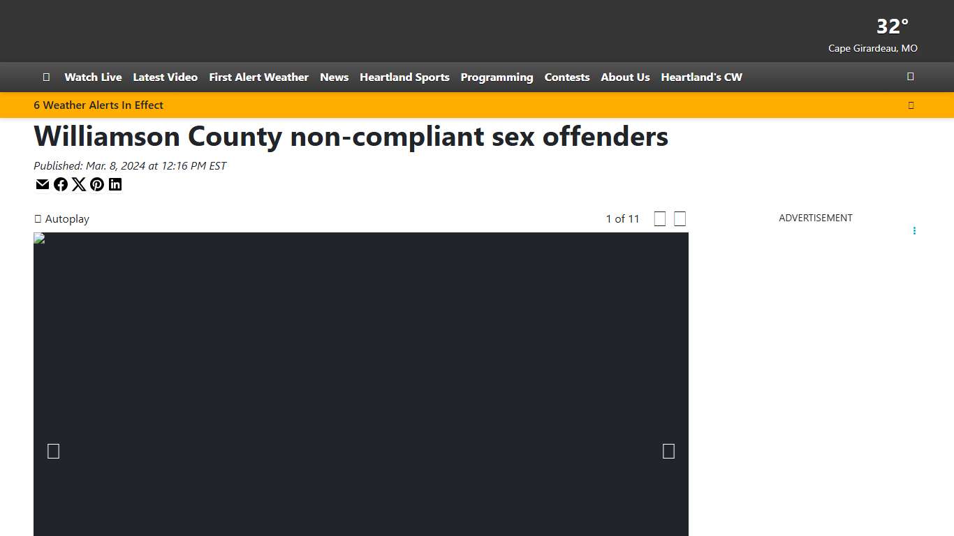 Williamson County non-compliant sex offenders